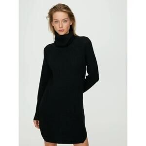 Wilfred Free Bianca Merino Wool Dress Black XXS